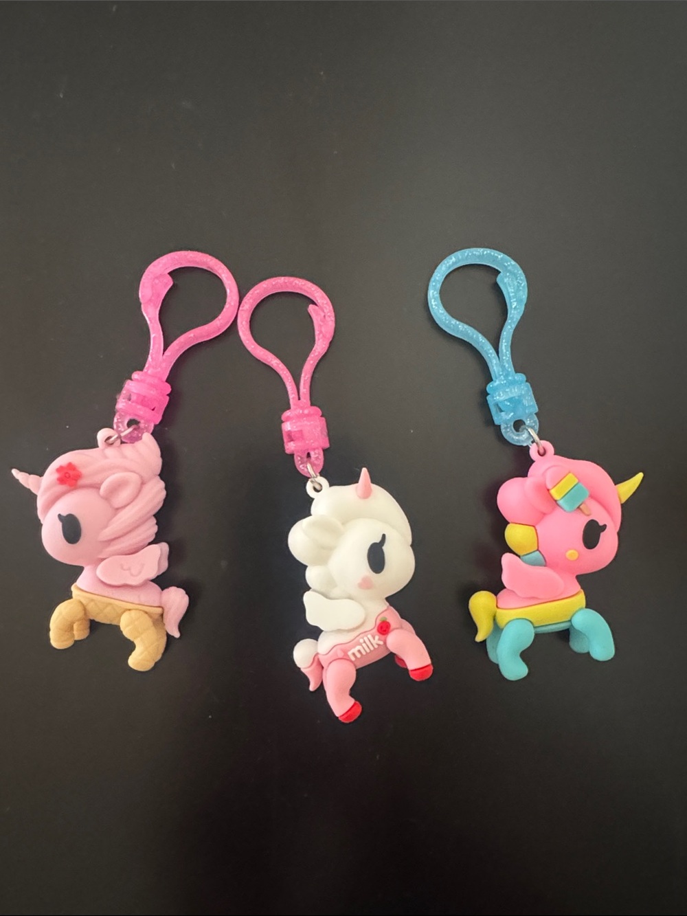 Tokidoki Unicorn Keychain new with out tags bundle of 3